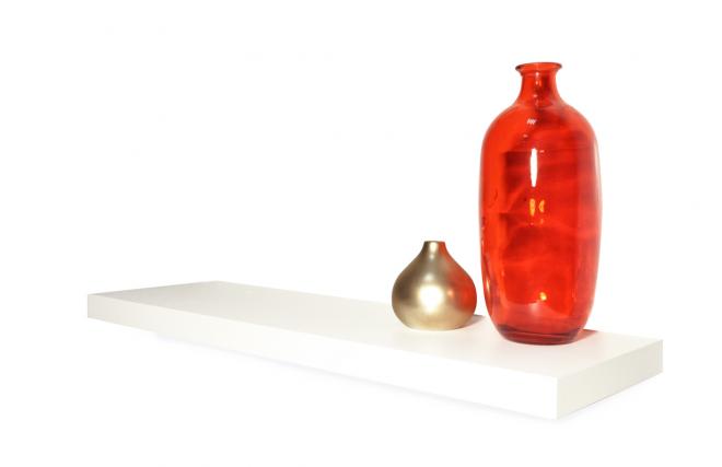 Etag&egrave;re murale blanche design 80 cm Manhattan