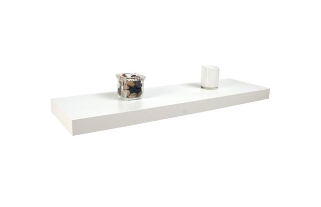 Etag&egrave;re murale blanche en bois 91,5 Chicago