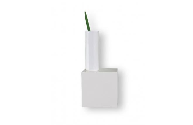 Etag&egrave;re murale design blanche CUBIK