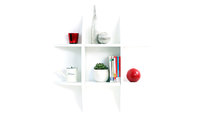 Etag&egrave;re murale design blanche SHARK
