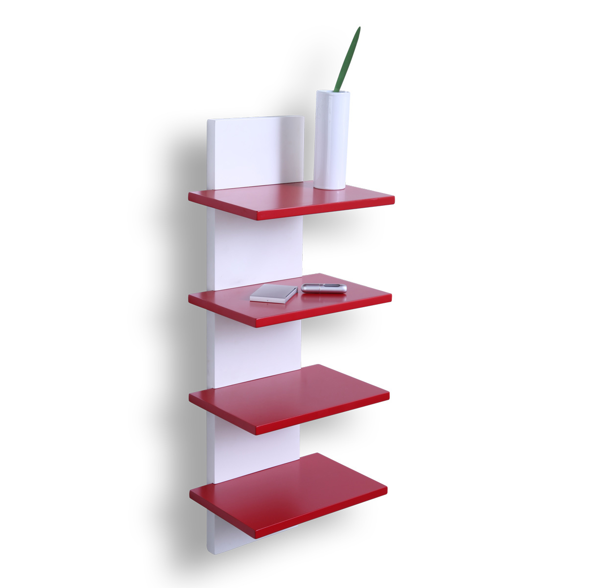 Etag&egrave;re murale design rouge GRAZZIA