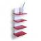 Etag&egrave;re murale design rouge GRAZZIA
