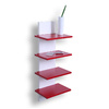 Etag&egrave;re murale design rouge GRAZZIA