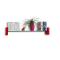 Etag&egrave;re murale design rouge LENA