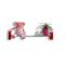 Etag&egrave;re murale design rouge LENA