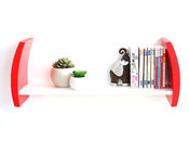 Etag&egrave;re murale design rouge TELLA