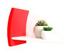 Etag&egrave;re murale design rouge TELLA