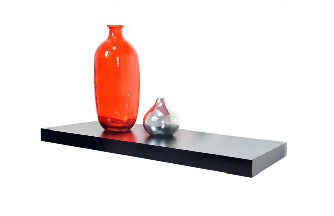 Etag&egrave;re murale noire design 60 cm Manhattan