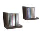 Etag&egrave;re murale noire en bois Cascade L (lot de 2)