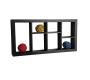 Etag&egrave;re murale noire moderne en bois Taylor