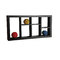 Etag&egrave;re murale noire moderne en bois Taylor