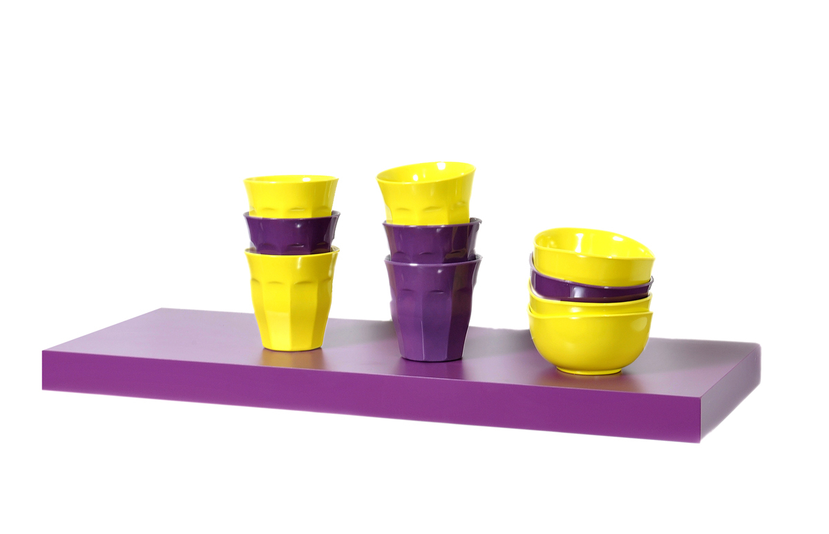 Etag&egrave;re murale violette 60 cm MANHATTAN