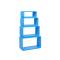 Etag&egrave;re Pop bleu rectangle (lot de 4)