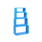 Etag&egrave;re Pop bleu rectangle (lot de 4)