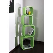 Etag&egrave;re Pop carr&eacute;e vert (lot de 4)