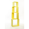 Etag&egrave;re Pop jaune Carr&eacute;e (lot de 4)