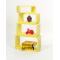 Etag&egrave;re Pop jaune rectangle (lot de 4)