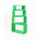 Etag&egrave;re Pop vert rectangle (lot de 4)