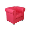 Fauteuil BABY CHESTERFIELD - coloris framboise image pub1