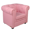 Fauteuil BABY CHESTERFIELD - coloris rose tendre image pub1