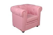 Fauteuil BABY CHESTERFIELD - coloris rose tendre image pub1