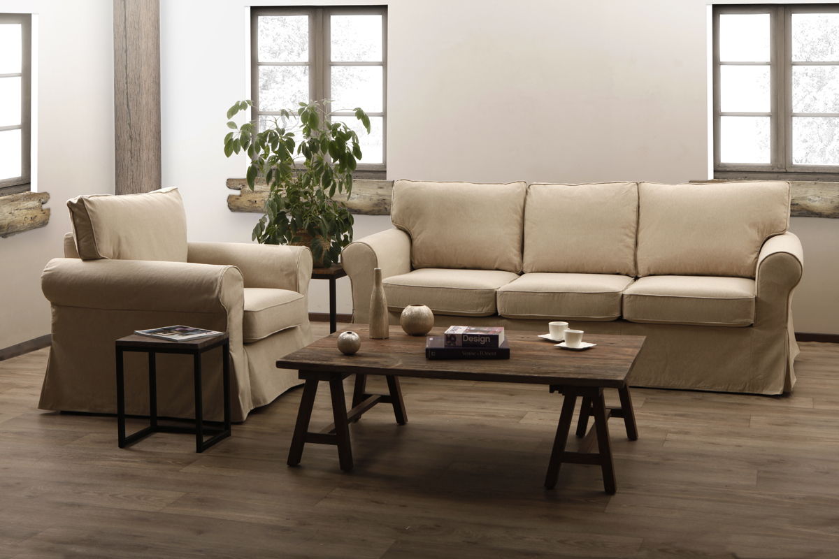 Fauteuil beige MAYFIELD