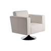Fauteuil  blanc pivotant BOSTON