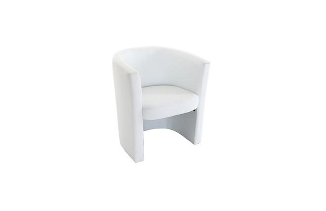 Fauteuil cabriolet blanc Pretty