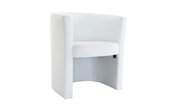 Fauteuil cabriolet blanc Pretty