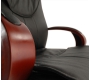 Fauteuil / chaise de bureau cuir noir Michelangelo