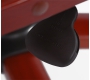 Fauteuil / chaise de bureau cuir noir Venus - refente de cuir pigment&eacute;e