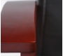 Fauteuil / chaise de bureau cuir noir Venus - refente de cuir pigment&eacute;e