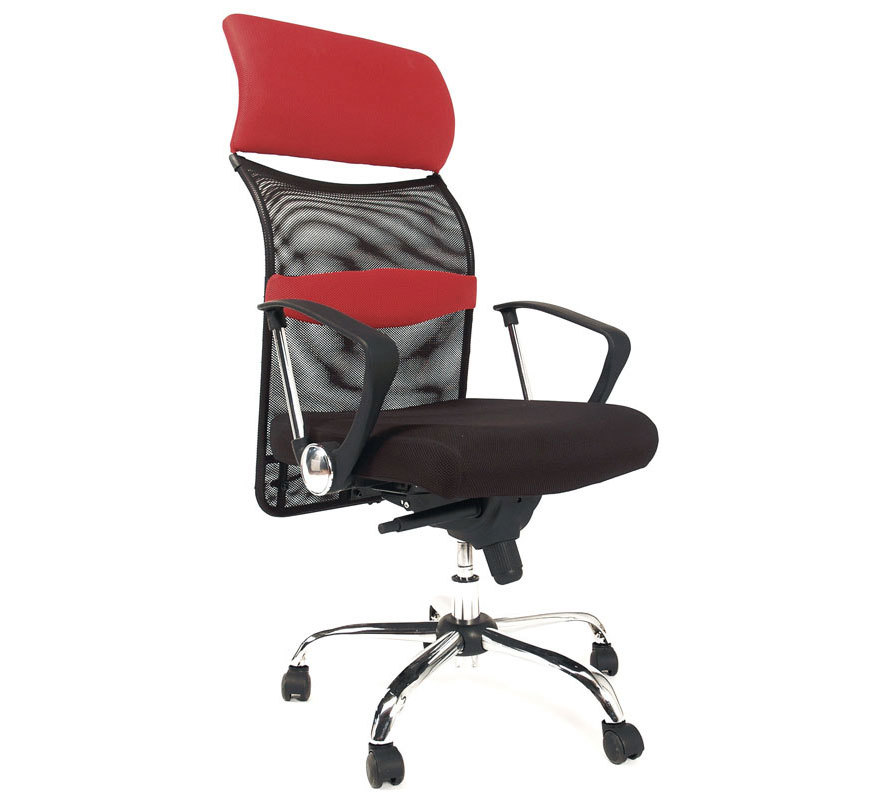 Fauteuil / chaise de bureau ergonomique rouge Titan
