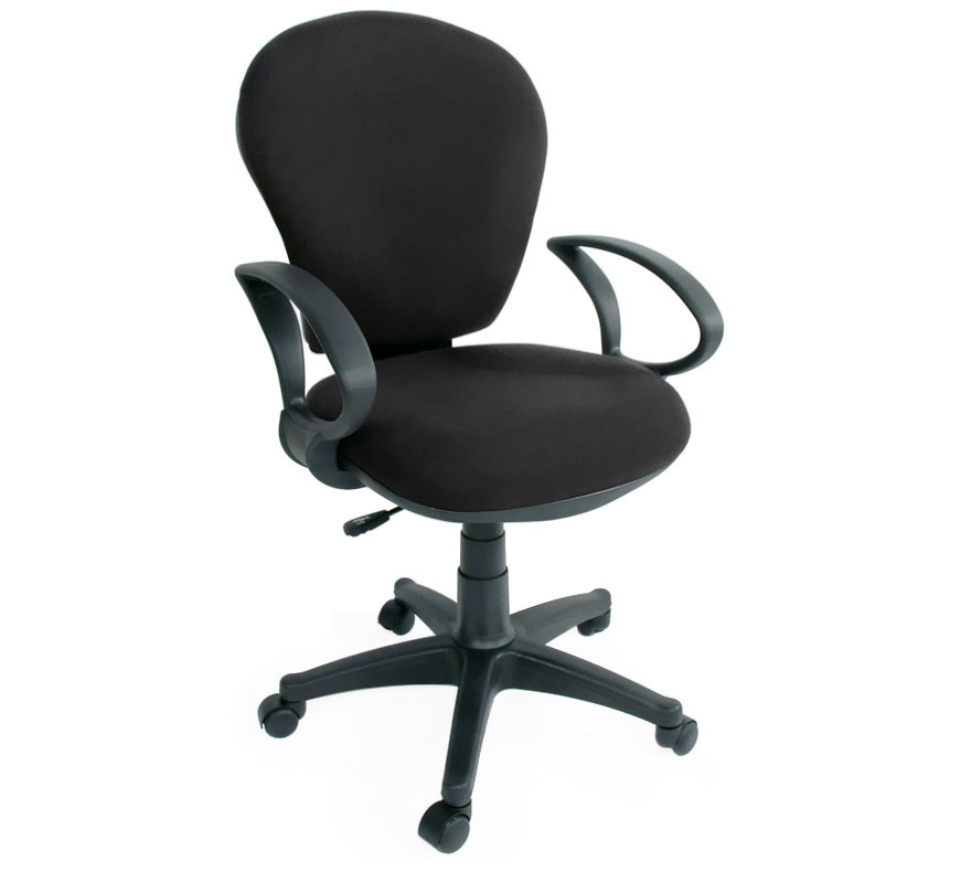 Fauteuil / chaise de bureau noir Ivano