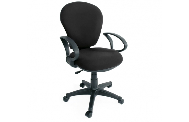 Fauteuil / chaise de bureau noir Ivano