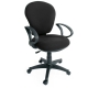 Fauteuil / chaise de bureau noir Ivano