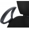 Fauteuil / chaise de bureau noir Ivano