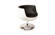 Fauteuil / chaise design BRADY blanc et noir  image 1