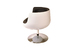 Fauteuil / chaise design BRADY blanc et noir  image 2