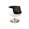 Fauteuil / chaise design BRADY blanc et noir  image pub1