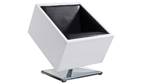 Fauteuil / chaise design noir et blanc SQUARE BOX 