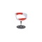 Fauteuil / chaise design r&eacute;tro blanc et rouge GROOVY