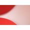 Fauteuil / chaise design r&eacute;tro blanc et rouge New Groovy
