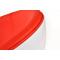 Fauteuil / chaise design r&eacute;tro blanc et rouge Stanley