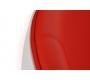 Fauteuil / chaise design r&eacute;tro blanc et rouge Stanley