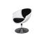 Fauteuil / chaise design r&eacute;tro noir et blanc New Groovy