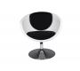 Fauteuil / chaise design r&eacute;tro noir et blanc New Groovy