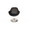 Fauteuil / chaise design r&eacute;tro noir et blanc Solly