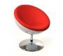Fauteuil / chaise design STANLEY blanc et rouge en ABS et polyur&eacute;thane  image 1