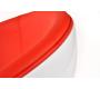 Fauteuil / chaise design STANLEY blanc et rouge en ABS et polyur&eacute;thane  image 4
